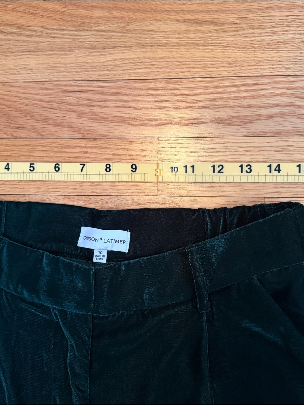Gibson Latimer Forest Green Velvet Blazer & Pants Suit Set - Picture 8 of 10